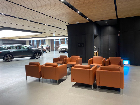 제네시스 수지 4층에 위치한 휴게공간.<장우진 기자>